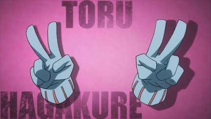 fingers, Boku no Hero Academia, pink, pink background, anime