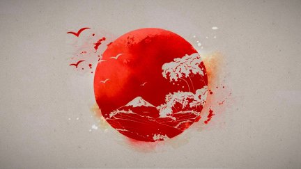 Japanese, Sun, drawing, abstract | 1920x1080 Wallpaper - wallhaven.cc