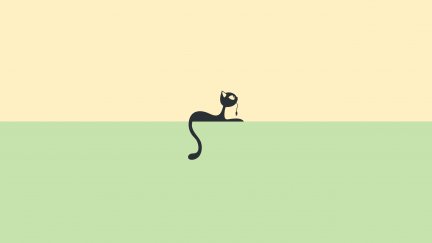 minimalism, cats, simple background, animals, artwork, mammals ...