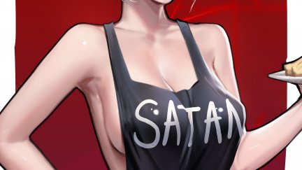 boobs, video game characters, digital art, Helltaker, Lucifer (Helltaker), ...