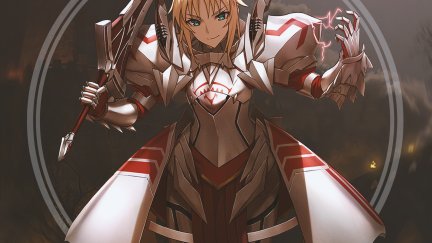 anime, anime girls, picture-in-picture, Fate/Apocrypha , Mordred (Fate ...