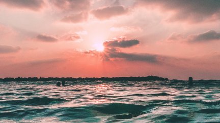 sunset, sea, clouds, water, portrait display, nature | 1125x2436 ...