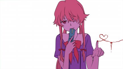 Athah Anime Mirai Nikki Yuno Gasai Future Diary Pink Hair Yandere