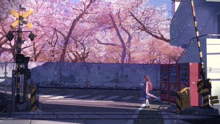 anime, anime girls, cherry blossom, 5 Centimeters Per Second