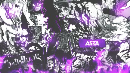 Black Clover, collage, manga, comics, Asta | 1920x1080 Wallpaper