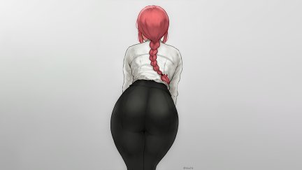 Bluefield Redhead Long Hair White Tops Looking Away Ass Bent Over Braids Makima