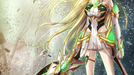 Hikari (Xenoblade Chronicles 2), long hair, blonde, solo, anime, anime ...