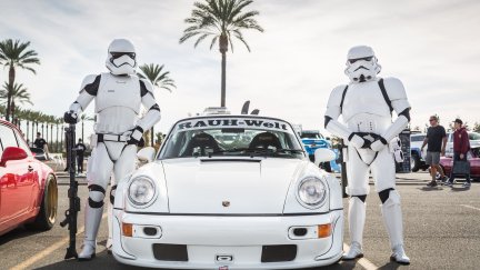 stormtrooper, Star Wars, Porsche, car, Porsche 964, Porsche 911