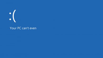 Blue Screen of Death, Windows 8, operating system, frown, humor ...