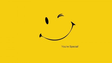 minimalism, smiley, simple background, yellow background | 1920x1200 ...