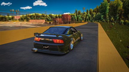 Nissan, Nissan 180SX, drift, Assetto Corsa, drift cars, jungle, sky ...