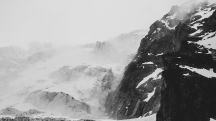 Switzerland, mountains, glacier, monochrome, nature, landscape, snow ...