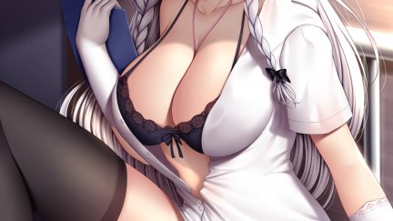 cleavage, big boobs, nurses, anime girls, Azur Lane, portrait
