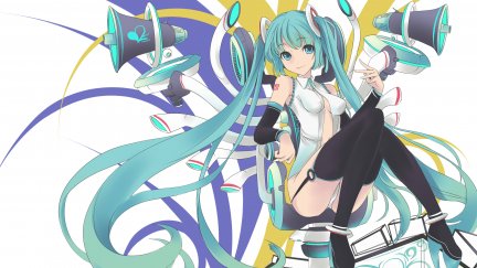 anime girls, Vocaloid, Hatsune Miku, Hatsune Miku Append, panties