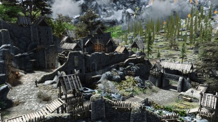 The Elder Scrolls V Skyrim Whiterun Custom Modding Screen Shot 2560x1080 Wallpaper Wallhaven Cc